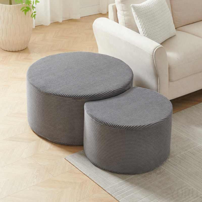 Ensemble de tables basses gigognes 2P, Gray