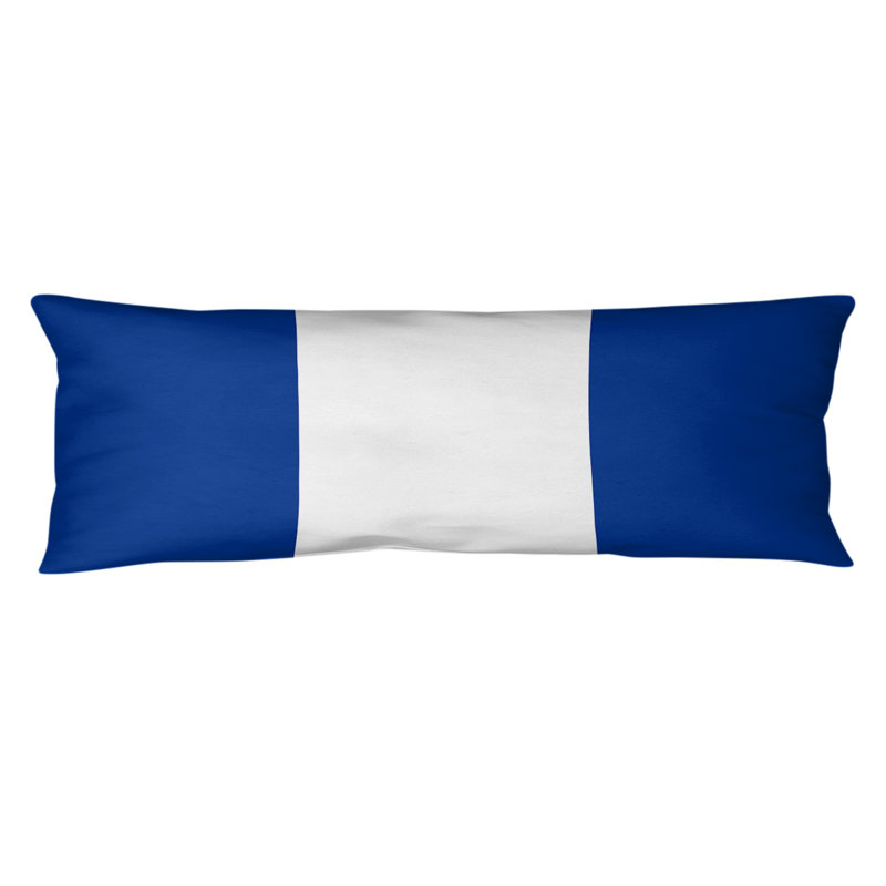 Oreiller de corps en polyester / polyester Arizona Football Stripes, Buffalo Football, bleu et blanc, Buffalo Football 