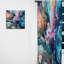 Teal Pink Aqua Symphony - Abstract Curtain - Room Darkening Abstract Curtain - 1 Panels-107609398