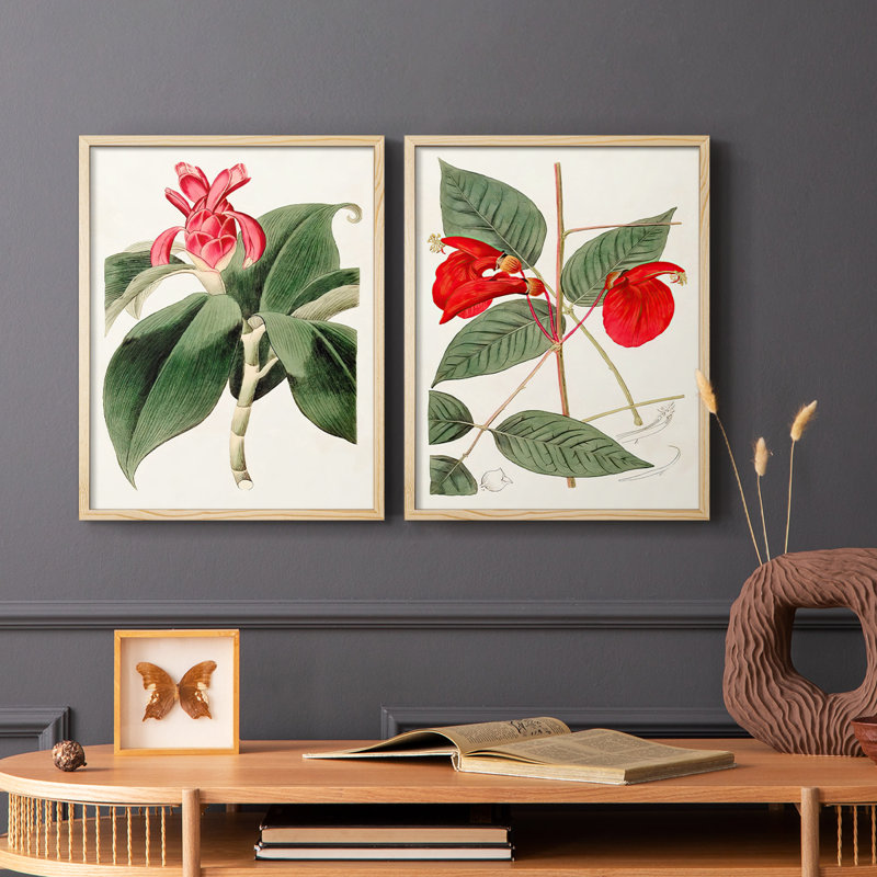 Impression encadrée FloraOf TheTropicsI-Premium - prête à être accrochée - aucun clou requis - aucun clou requis