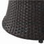 Table de bout 19 po (sans plateau en verre), table de bout, brun