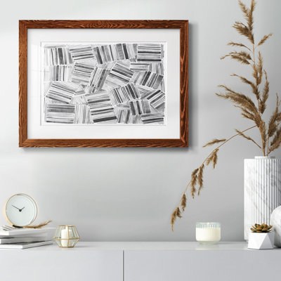 Motif matelassé III, impression sur papier encadrée