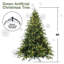 Arbre de Noël artificiel pré-éclairé avec 450 lumières incandescentes chaudes, 2225 pointes, pin articulé en PE + PVC avec branches à mémoire de forme partielle, support en métal pliable pour la décoration des Fêtes-1422366738