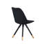 Gruffudd 4 Person Dining set - a Rectangular Wooden Dining Table with Metal Legs and a Set of 4 Quilted Velvet Dining Chairs for Dining Room - Modern Dining Table Set-793237423-793237409