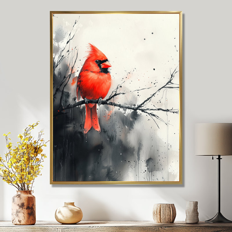 Landeros - Animals Canvas Prints, H 44 po x l 34 po, Impression encadrée flottante, Doré