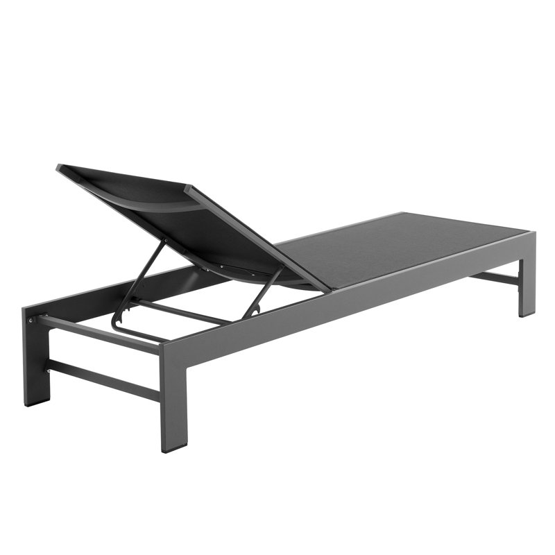 Chaise longue d'extérieur en filet et aluminium Tahoe