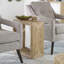 Evana Open Storage Woven End Table