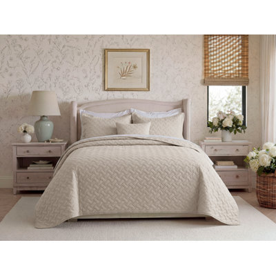 Best Seller Quilted Blanket - Textured Weave Pattern, Airy Lightweight Bed Covering,85gsm