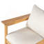 Ensemble de salon d'extérieur en bois d'acacia avec fauteuil et repose-pieds