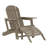 Outdoor Poly Adirondack Chair With Ottoman-118433008