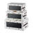 TableCraft Rustic Distressed White Wood Crates with Chalkboard Panels, Set of 3