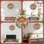 Horloge murale chalet d'hiver