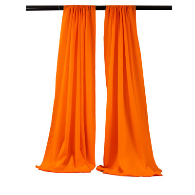 Paire de rideaux semi-transparents en polyester Angiens