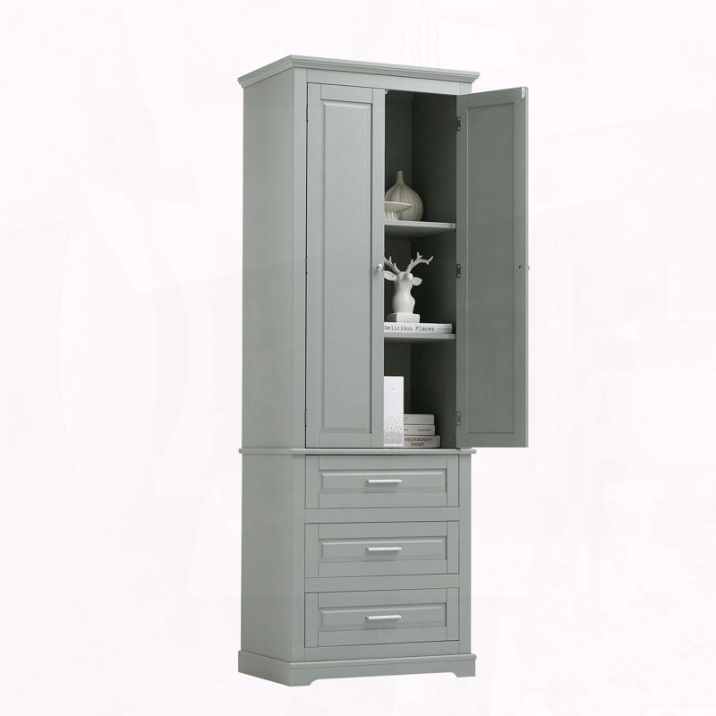 Aidenjohn MDF Bathroom Cabinet, Gray
