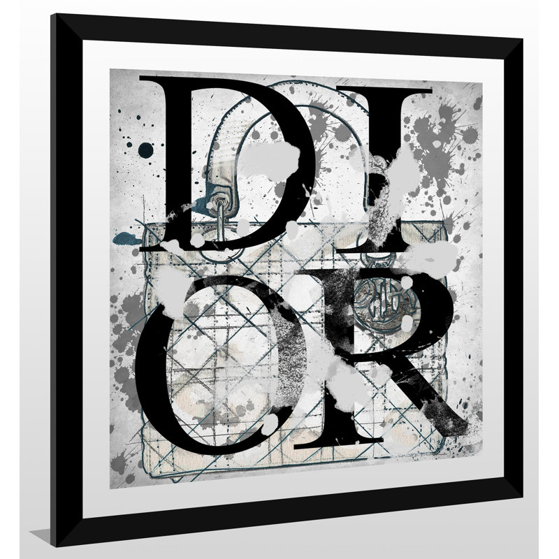« oh my dior 2 », reproduction d’impression encadrée, H 27,5 po x l 27,5 po x P 0,75 po, Cadre en plexiglas noir