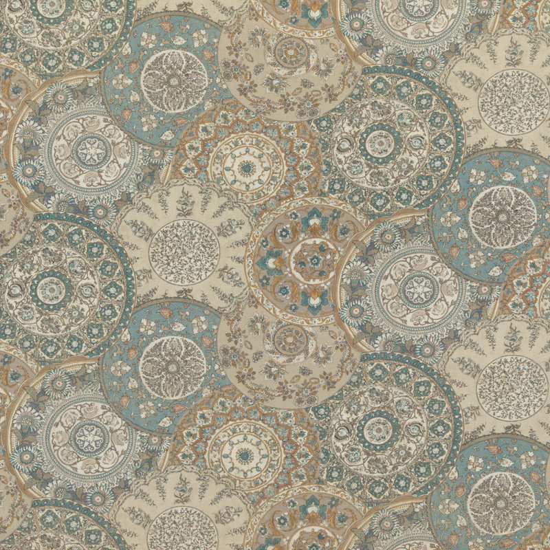 Chifu Imari Performance Fabric, Soft Blue