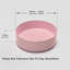 Lavabo vasque en céramique rose, lavabo vasque, 15,38 po 15,38 po 4,58 po, céramique, lavabo simple à conserver de la crasse, matériau 15,7 po x 15,7 po x 4,7 po, nettoyage facile-2040458102