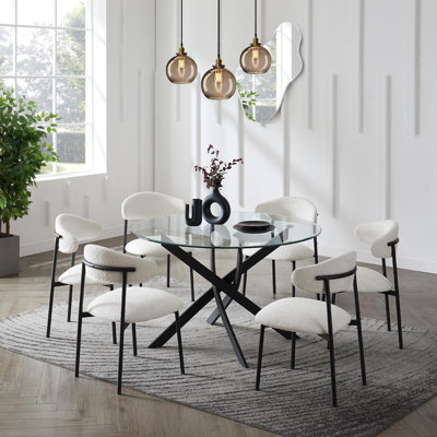 Ajita 6 - Person Dining Set