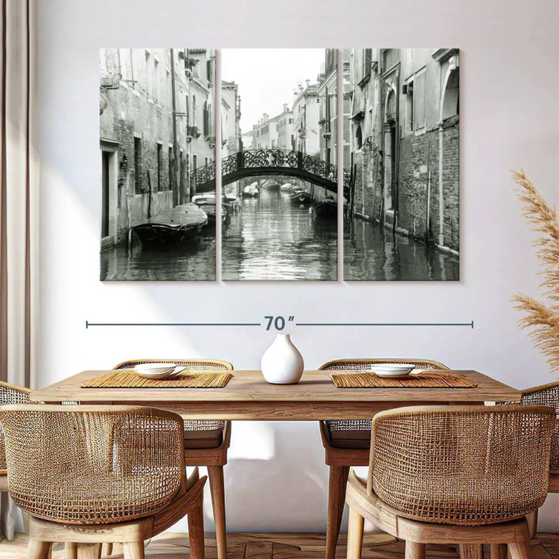 Voies d'eau Nicci de Venise I, H 42 po x l 65 po