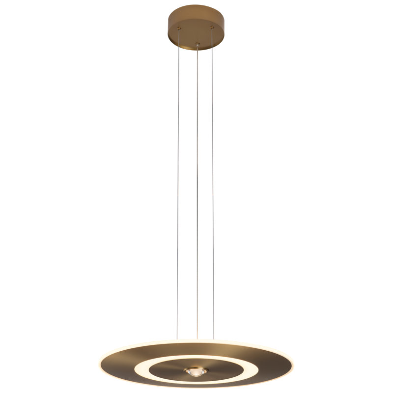 Luminaire suspendu à 1 lumière Franki, Laiton antique