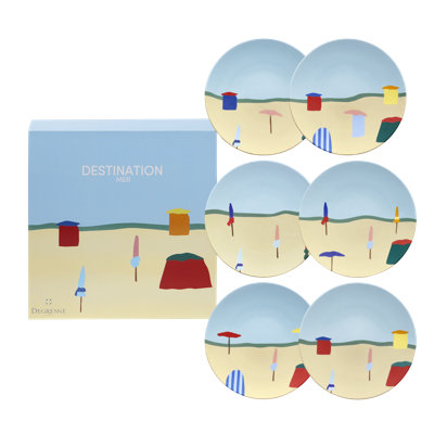 Destination Mer 9" Salad/Dessert plate Gift Box