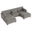 Canapé modulaire en velours côtelé Maelina -107665275-107665279