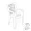 Rimini Rectangular Table with 4 Chairs Garden Set-1857465436