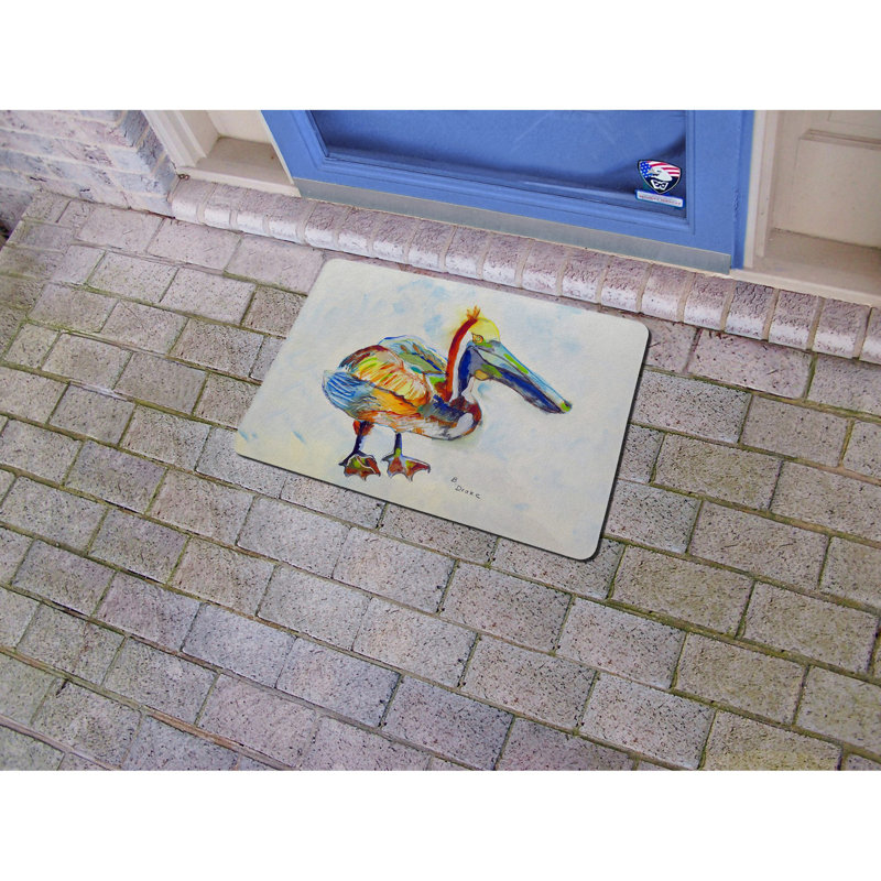 Tapis d'entrée / extérieur Torrez Pelican, Rectangle 1 pi 6 po x 2 pi 2 po