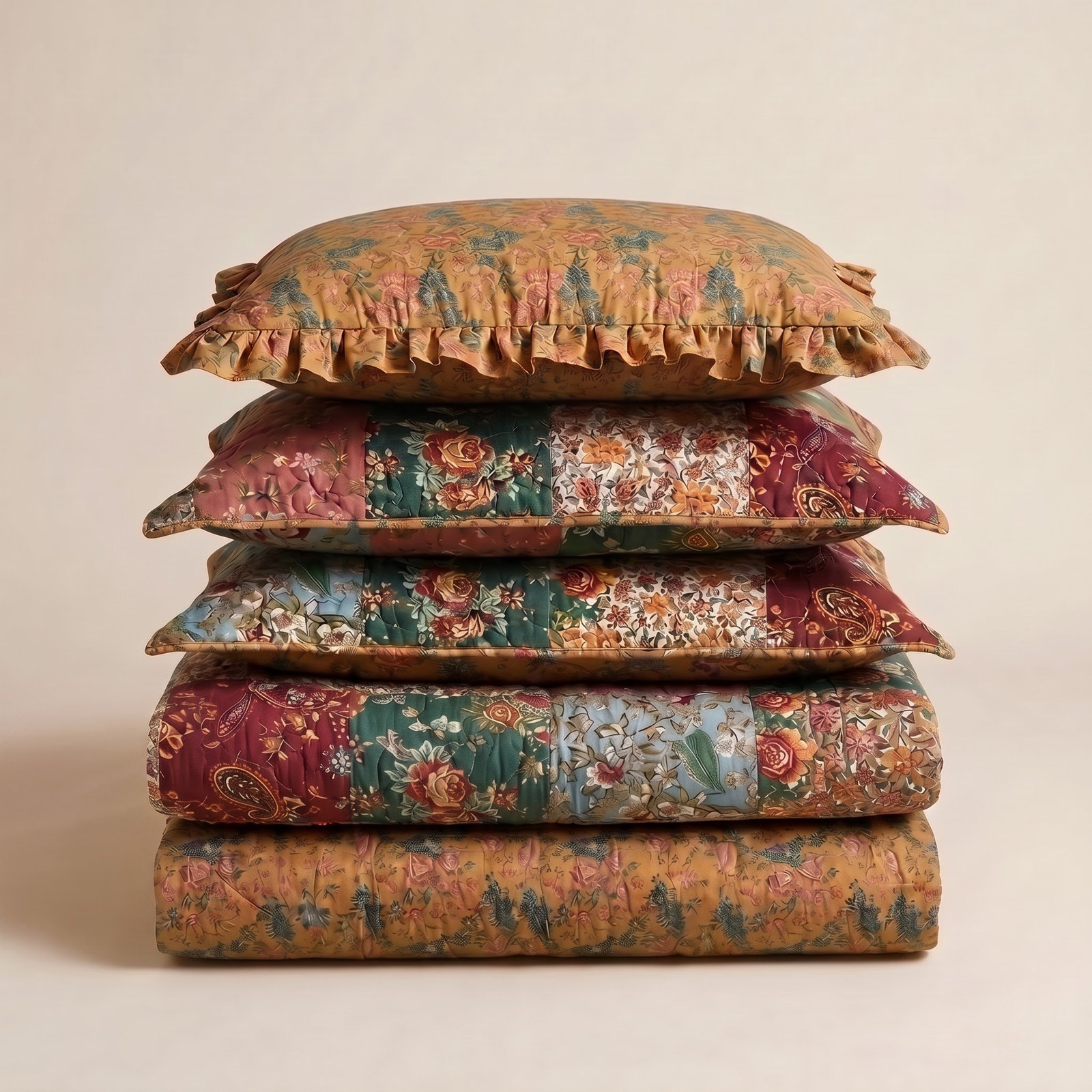 Antique Cotton Bedspread Set