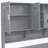 Twin Size Wooden Daybed With 2 Drawers, and All-in-One Cabinet and Shelf, Gray-751676566-751676560