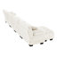 Canapé modulaire en chenille blanc pour la chambre - 4 avec canapé-lit modulaire et coussins Living-403568549
