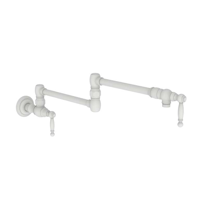 Nadya Wall Mount Pot Filler, Matte White