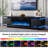 69" TV Stand for TVs up to 80'' with Electric Fireplace,Led Lighting TV Stand and Entertainment Center for Living Room for Living Room-832953273