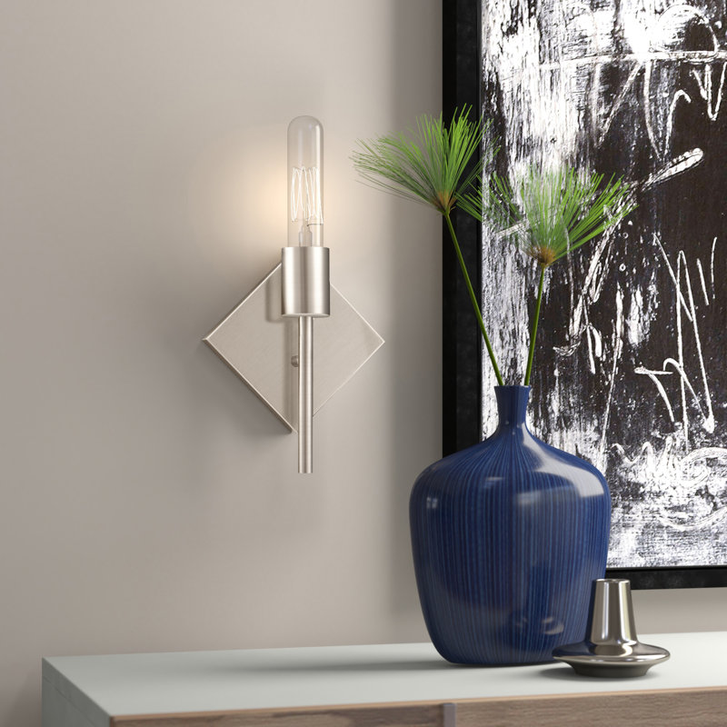 Alvertis 1 - Light Dimmable Wallchiere, Satin Nickel