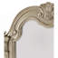 Ensemble de coiffeuse et miroir de chambre à coucher de luxe avec insert en marbre véritable et finition argentée, mobilier traditionnel