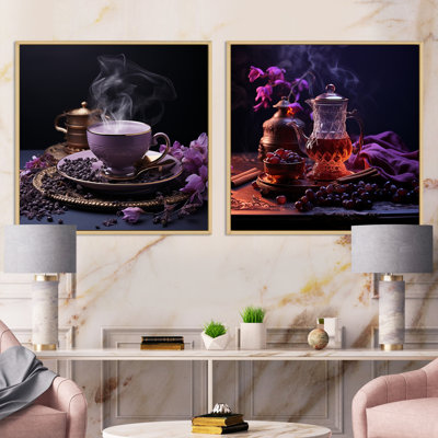 Arabian Aromas Tea Fusion - Coffee Square Collage Set Of 2