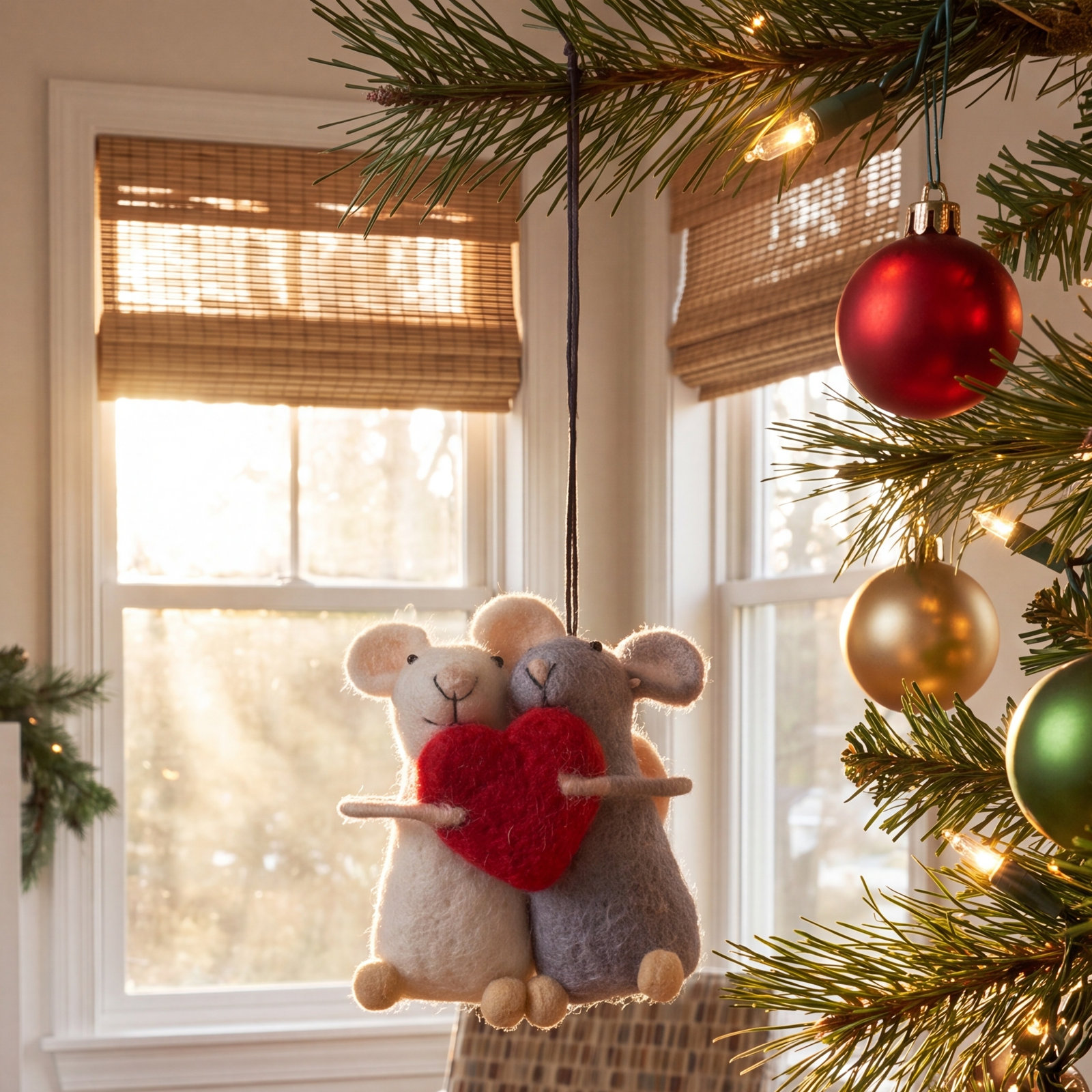 3'' Fabric Animals Hanging Figurine Ornament