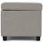 Avalon 54"W Upholstered Storage Ottoman Bench with Interior Storage and Safety Hinges-581653898