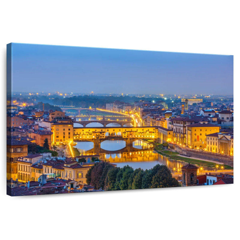 Ravi Florence By Nightfall, 8" H x 12" W