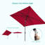 Parasol de marché rectangulaire 120 po x 78 po Brianna-234573893