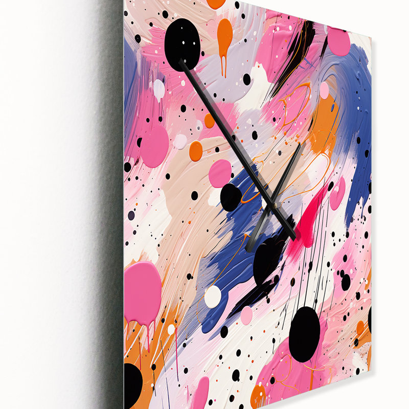 Jarai - Horloge murale moderne, H 32 po x l 14 po x P 1 po