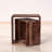 Modern Solid Wood Nesting Tables, Set of 2 with Open Storage, Natural Finish-1272299129