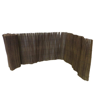 Rolled Willow Border Fence