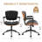 Pu Leather With Modern Walnut Drafting Office Chairs-1895704098