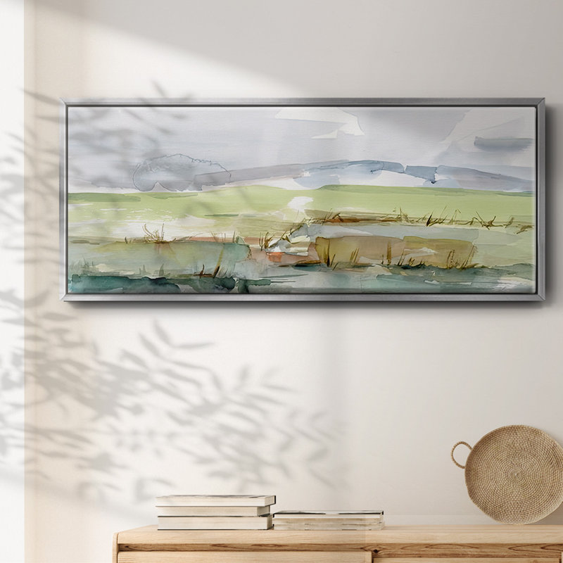 Pastel Inlet I - toile encadrée, H 24 po x l 60 po