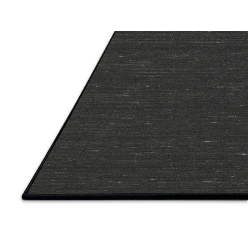 Tapis contemporain noir, Rectangle 7 pi 0 po x 9 pi 0 po