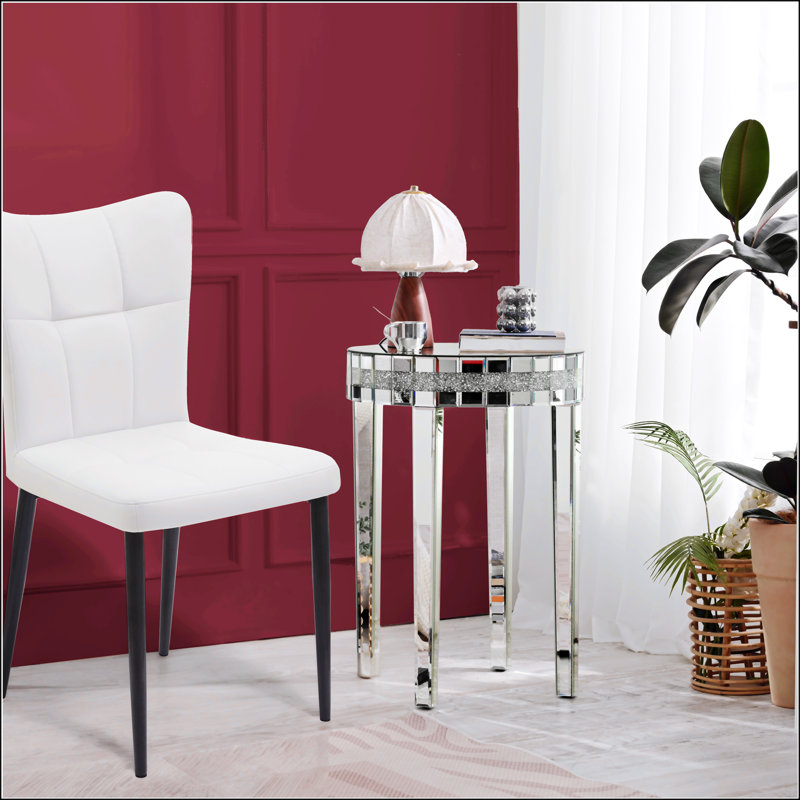 Table de déjeuner ronde à miroir