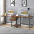 79-Inch Two Person Computer Desk with Drawers and Storage Shelves, Extra Long Double Workstation Table with Hooks-499538461