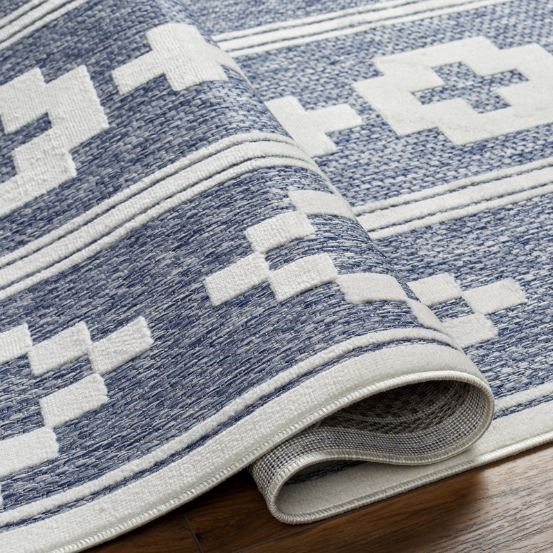 Hadid Indoor / Outdoor Rug, Rectangle 6'7" x 9'