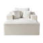Méridienne convertible d'intérieur - surdimensionné en velours côtelé avec accoudoirs larges et coussins décoratifs, canapé-lit douillet et désossé pour le salon, la chambre à coucher, aucun assemblage requis-1990171652